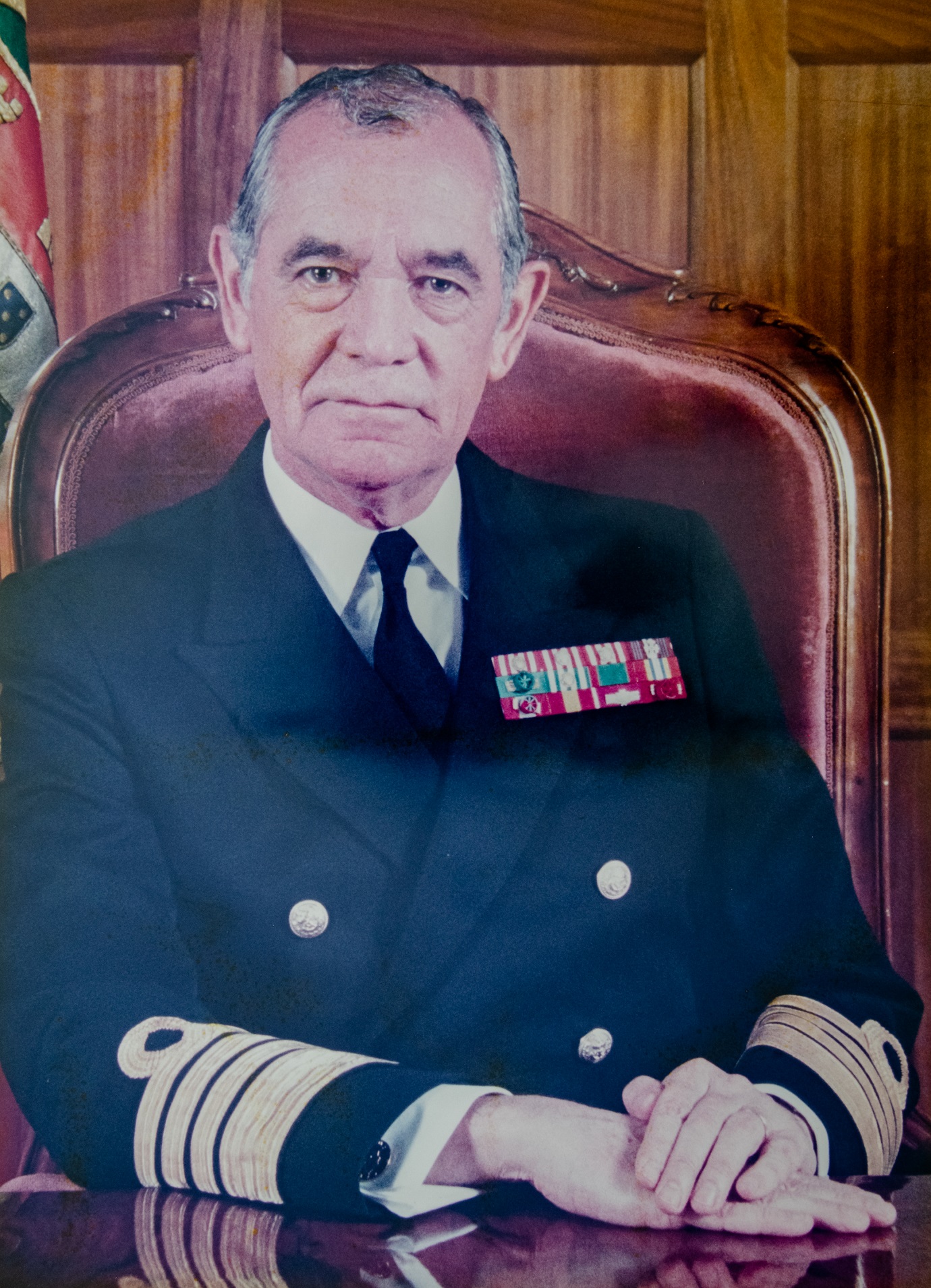 Fotografia do Almirante António Carlos Fuzeta da Ponte